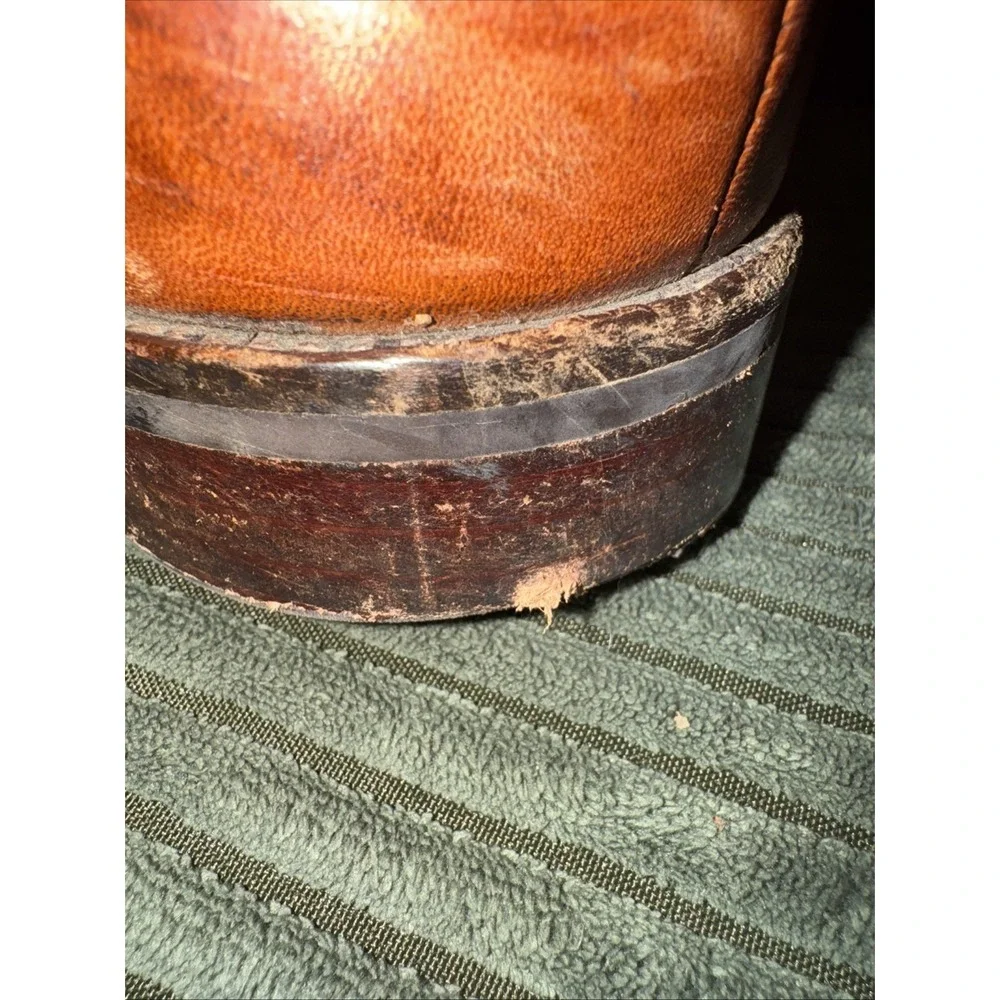 Cole Haan Lenox Hill Split Toe Leather Oxford Shoes Lt Brown Ms 13 M C11629 $250